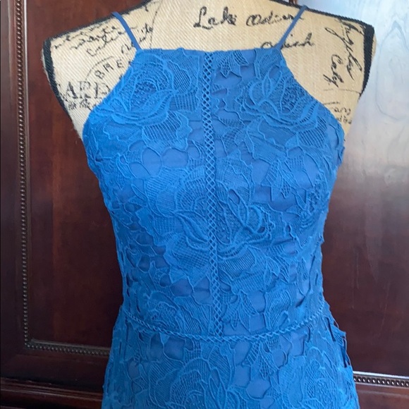 Adelyn Rae Farrah lace crochet fitted dress - Picture 6 of 7